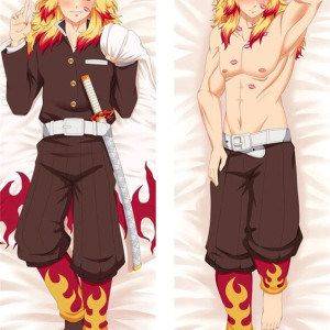 Dakimakura de Kyojuro Rengoku Demon Slayer Kimetsu No Yaiba