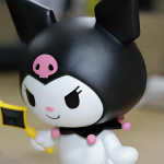 Figura Kuromi 22 cm con Aroma, Muñeca de Decoración Gigante Sanrio