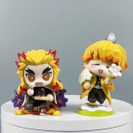 Figuras de Kimetsu no Yaiba con flores, Demon Slayer