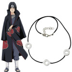 Cosplay Naruto Disfraz Collar Itachi Aldea Oculta de la Hoja Konoha Renegado Clan Uchiha Tres Circulos Akatsuki