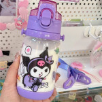 Botellas con correa de Cinnamoroll y Kuromi