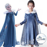 Vestido de Elsa de Frozen Navideño Disfraz Navidad
