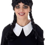 Wednesday Addams - Disfraz de Halloween para niñas, Merlina negro