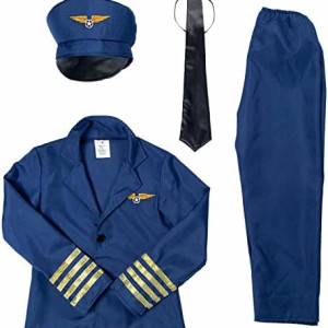 Disfraz de piloto para niños, halloween, profesiones, trabajo