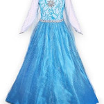 Vestido de princesa Frozen, Elsa, vestido con capa largo