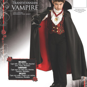 Disfraz de Vampiro de Transilvania, Rubie's. Halloween, dracula