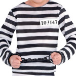 Disfraz de preso de Mischief Maker para niños, prisionero, carcel, ladron, halloween