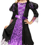 Disfraz de bruja para niña, vestido de bruja de Halloween para niños