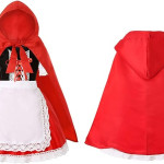 Disfraz de Caperucita Roja para niñas, disfraz de Halloween, Viyorshop