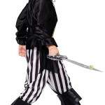 Disfraz de pirata de Halloween para niños Pantalon De rayas