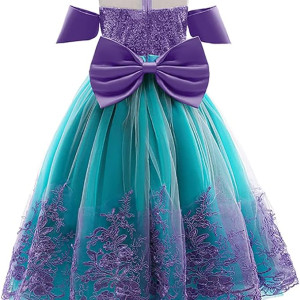 Vestido de Sirenita Princesa Lentejuelas, Ariela, vestido cumpleaños