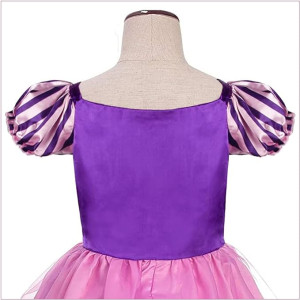 Disfraz de Rapunzel para niñas, ropa de vestir de princesa, para cumpleaños, Halloween