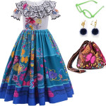 Mirabel Disfraz Vestido con Bolso, princesas, encanto