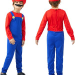 Disfraz Mario Bross Adulto y niño, halloween