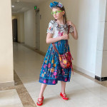 Mirabel Disfraz Vestido con Bolso, princesas, encanto
