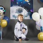 Disfraz de astronauta para niños, traje espacial para Halloween, profesiones