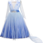 Disfraz de princesa para niñas, frozen, Elsa, famtasia