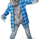 Disfraz de hombre lobo de Halloween para niños con máscara, cuentos