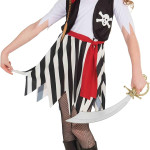 Disfraz de bucanero para niñas, pirata