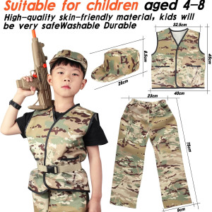 Disfraz Militar niño, camuflado, army, profesiones, soldado, policia