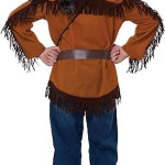 Disfraces de California Frontier Boy/Davy Crockett Boy Costume Indigena