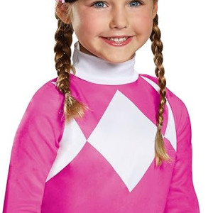 Disfraz Power Rangers niña rosado