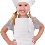 Delantal chef para niños con gorro, profesiones, disfraz, cocinero, cocinera, halloween