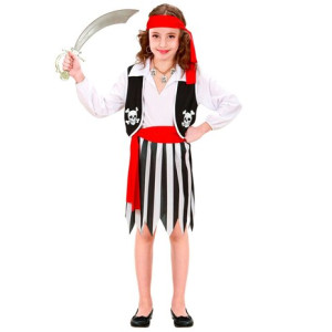 Disfraz de bucanero para niñas, pirata