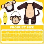 Disfraz De Chango Gorila Mono Simio Chimpance Para Niños Bebes