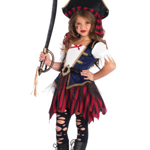 Disfraz pirata caribeña, niña, halloween niños, fantasia
