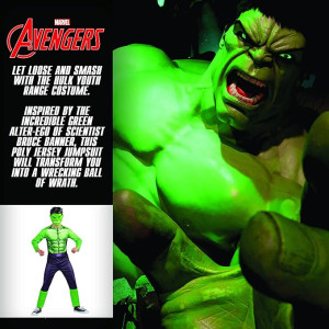 Traje Hulk Vengadores Marvel Para Niño Disfraz