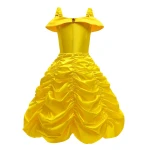 Disfraz de princesa Bella para niña, bella y la bestia, cuentos, vestido de gala de princesa Belle, disfraz de Halloween para adulto