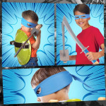 Accesorios de Leonardo, Tortugas Ninja, disfraz para niños, Halloween