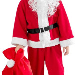 Traje de Santa para niños, enterizo, una pieza, navidad, Santa Claus, colacho