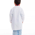 Bata de doctor con estetoscopio para niños, profesiones, disfraz, Halloween