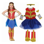 Disfraz de la mujer maravilla para  niña, DC comics, Halloween, wonder woman