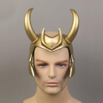 Loki Cosplay Gold Crown Mask Accesorios ajustables Halloween Disfraces Prop para hombres y mujeres