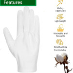 Accesorios guantes blancos algodon