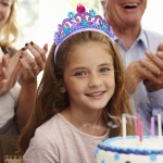 Corona de tiaras de princesa con diadema de cristal para niñas, corona de vestir con diamantes de imitación para niñas, decoración del cabello