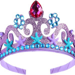 Corona de tiaras de princesa con diadema de cristal para niñas, corona de vestir con diamantes de imitación para niñas, decoración del cabello