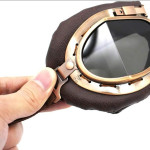 Anteojos de Aviador Gafas Para Motocicleta Cosplay Estilo Vintage Steampunk