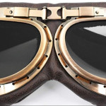 Anteojos de Aviador Gafas Para Motocicleta Cosplay Estilo Vintage Steampunk