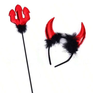 Accesorios de diablo, disfraz, halloween