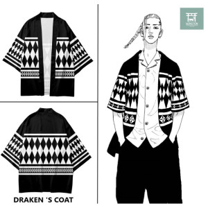 Anime Cosplay Draken Kimono Ken Ryuguji Haori Cardigan Traje de Halloween