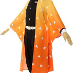 Disfraz de cosplay de anime Zenitsu y Giyuu, traje estilo kimono