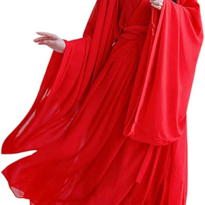 Disfraz chino tradicional para mujer, vestido de Hanfu fluido, arte marcial, baile chino, ropa de actuación Kimono