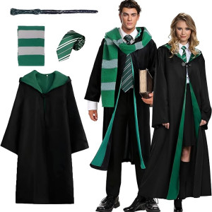 Harry Potter adultos disfraz , capas, Gryffindor,Hufflepuff, Ravenclaw ,Slytherin, magia, magos, fantasia