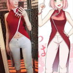 Cosplay Disfraz de anime Boruto Haruno Sakura