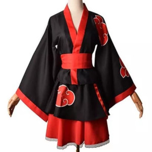 Cosplay Anime Kimono Yucata Itachi disfraz, Naruto, Akatsuki