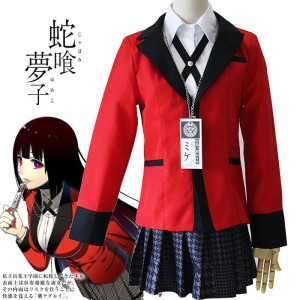 Chaqueta uniforme de Kakegurui, cosplay, anime, disfraz, halloweeen